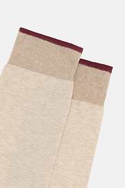 Mikrostreifen-Socken, Creme, thumb, 3