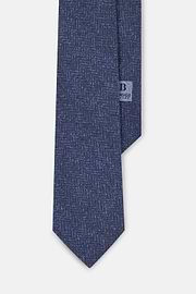 Tie Herringbone Pattern in Wool Cashmere, Blue, thumb, 1
