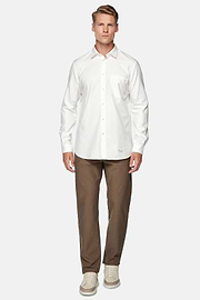 Regular Fit Cotton Shirt, White, hi-res