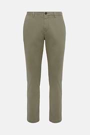 Stretch Cotton Pants, Military Green, hi-res