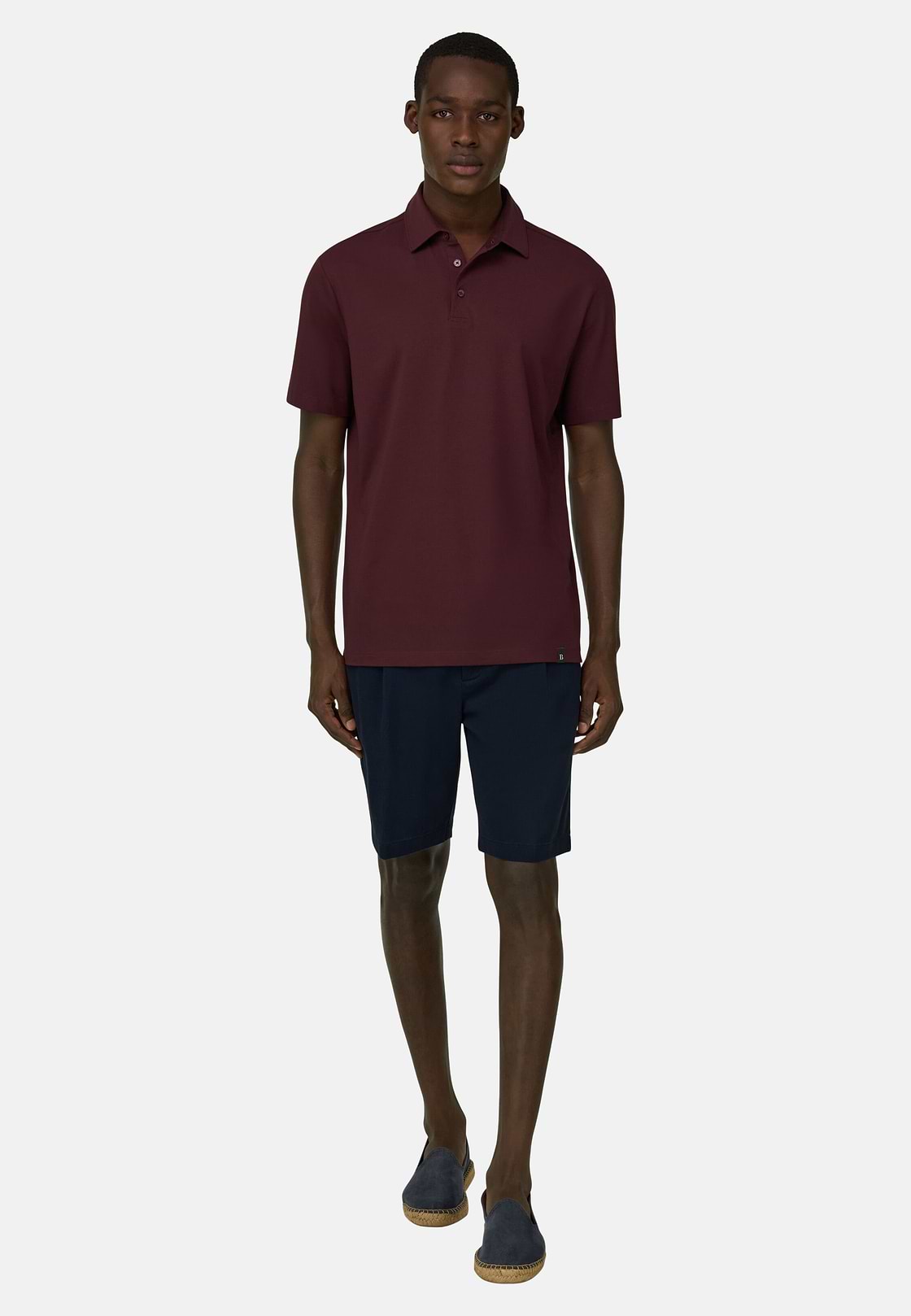 Polo Aus Elastischer Supima-Baumwolle, Burgundy, hi-res, 1