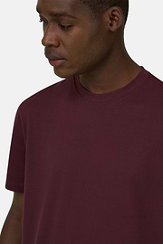 T-Shirt aus elastischer Supima-Baumwolle, Burgundy, thumb, 4