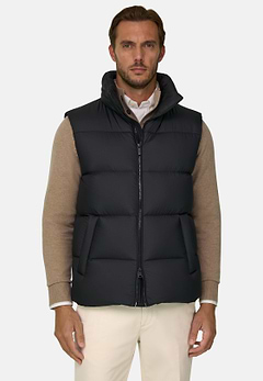 Gilet in Goose Down Technical Fabric