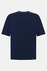 T-shirt In Cotone Pima, Navy, thumb, 5