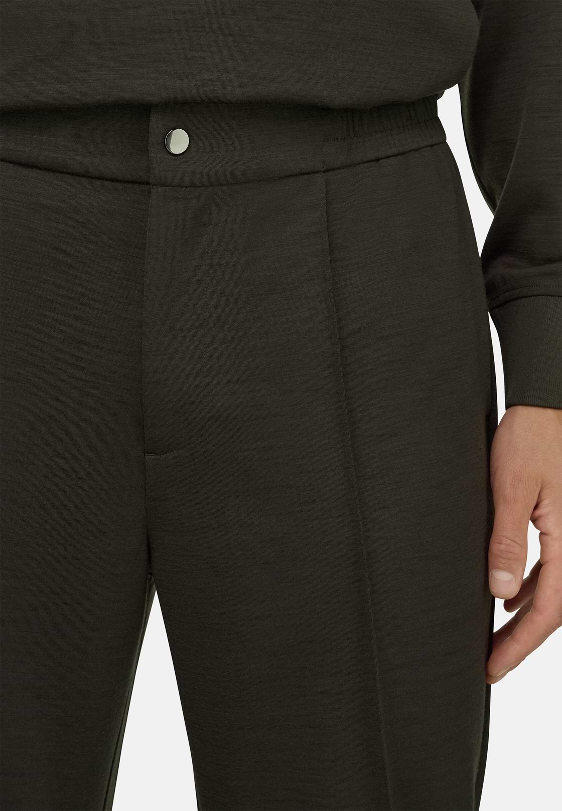 Joggers in Wool Blend WOOLTECH, Military Green, hi-res, 3