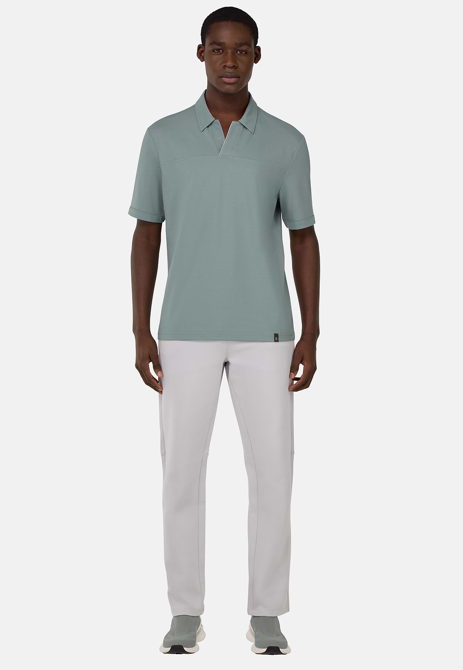Cool Jade-Fresh Piqué Polo Shirt, Light Green, hi-res
