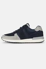 Navyblauer Running Sneaker aus Leder, Navy blau, hi-res