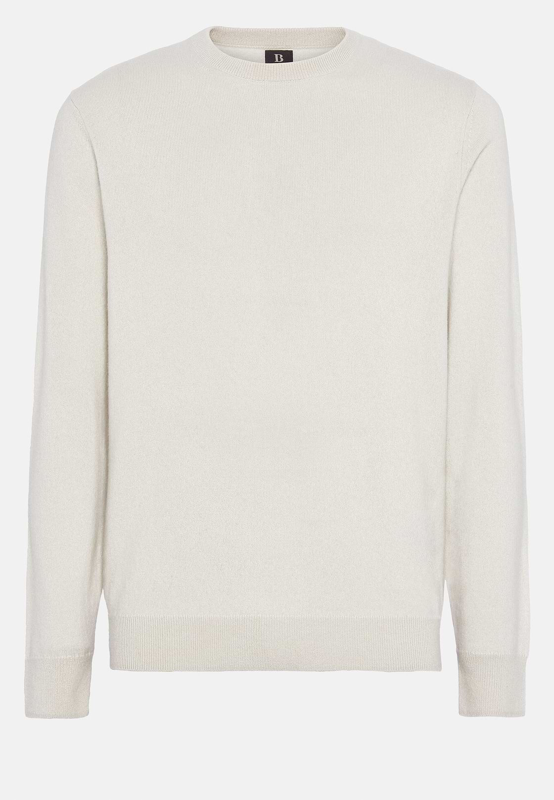 Pull Col Rond Sable En Cachemire, Sable, hi-res