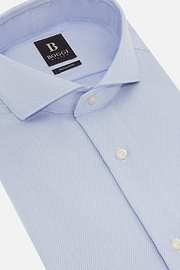 Chemise En Coton Slim Fit, Bleu clair, hi-res
