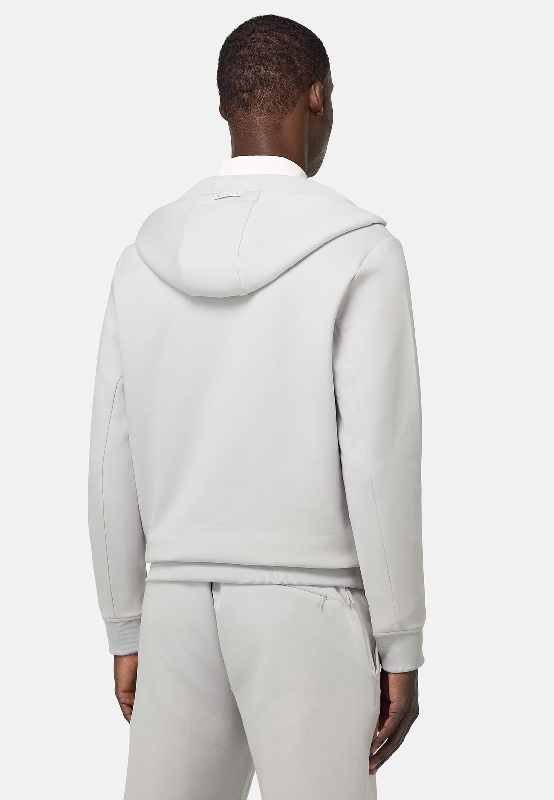 Sudadera con capucha y media cremallera, Hielo, hi-res