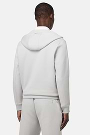 Sudadera con capucha y media cremallera, Hielo, hi-res