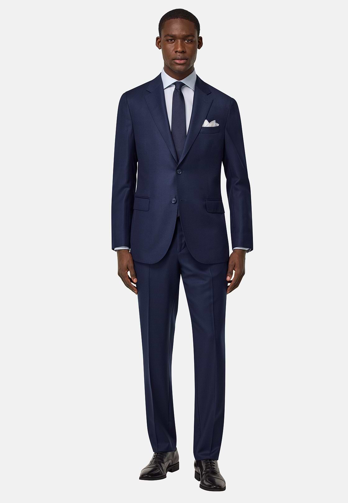 Pure Wool Bird's Eye Jacket, Bluette, hi-res