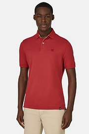 Polo Aus Baumwollpikee., Rot, thumb, 1