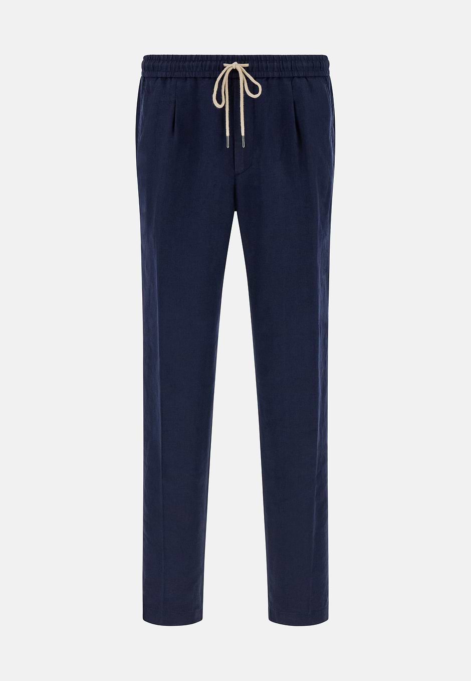City Linen Trousers, Navy blue, hi-res