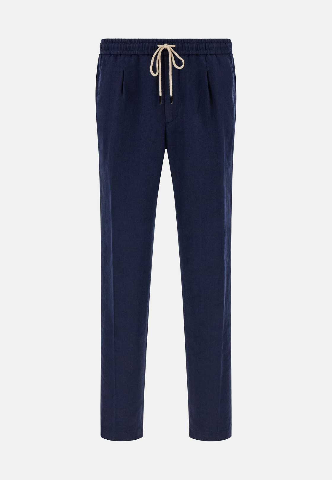 City Linen Trousers, Navy blue, hi-res