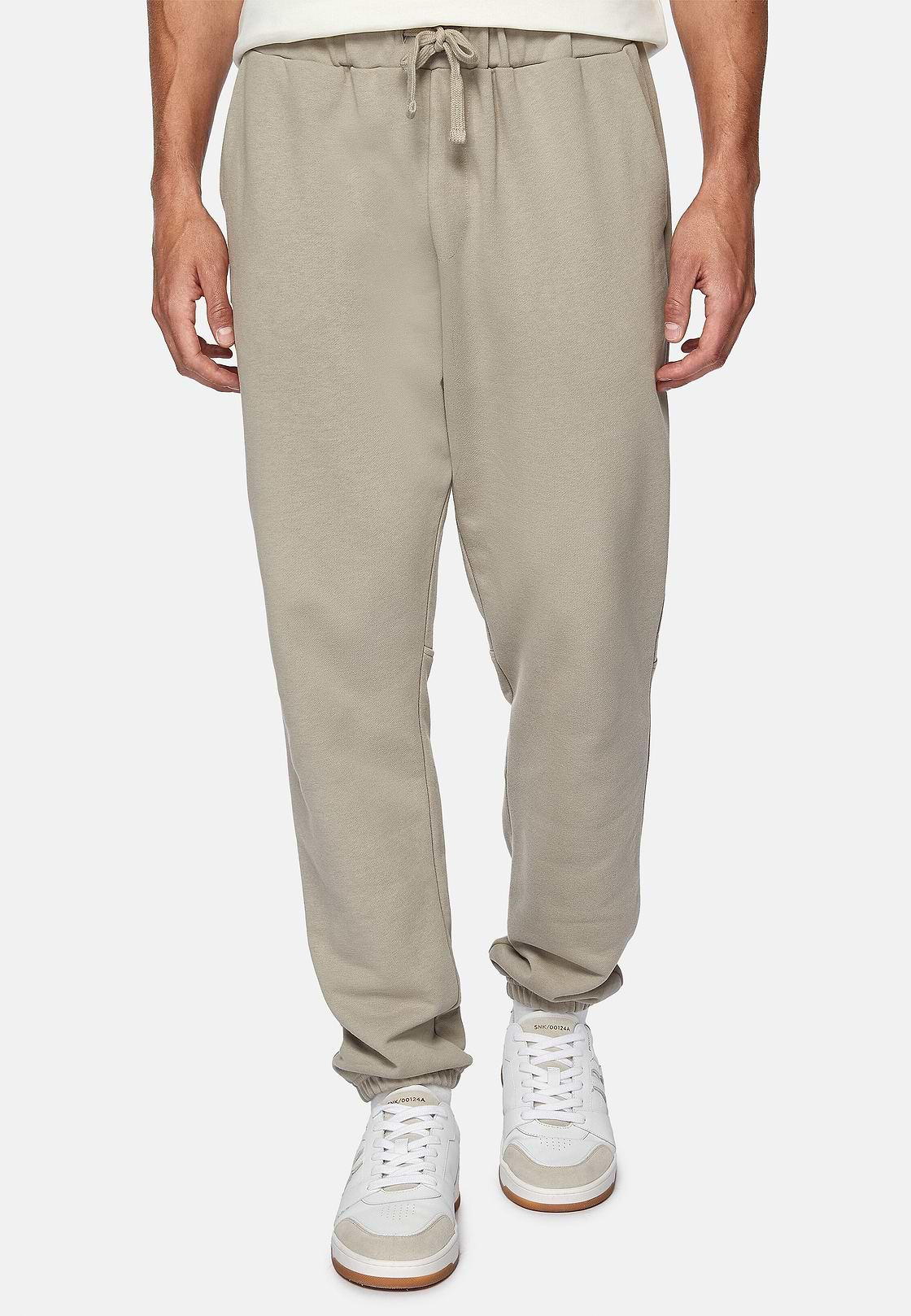 Pantalón De Mezcla Algodón Orgánico, Taupe, hi-res