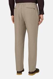 City Linen Trousers, Taupe, thumb, 3