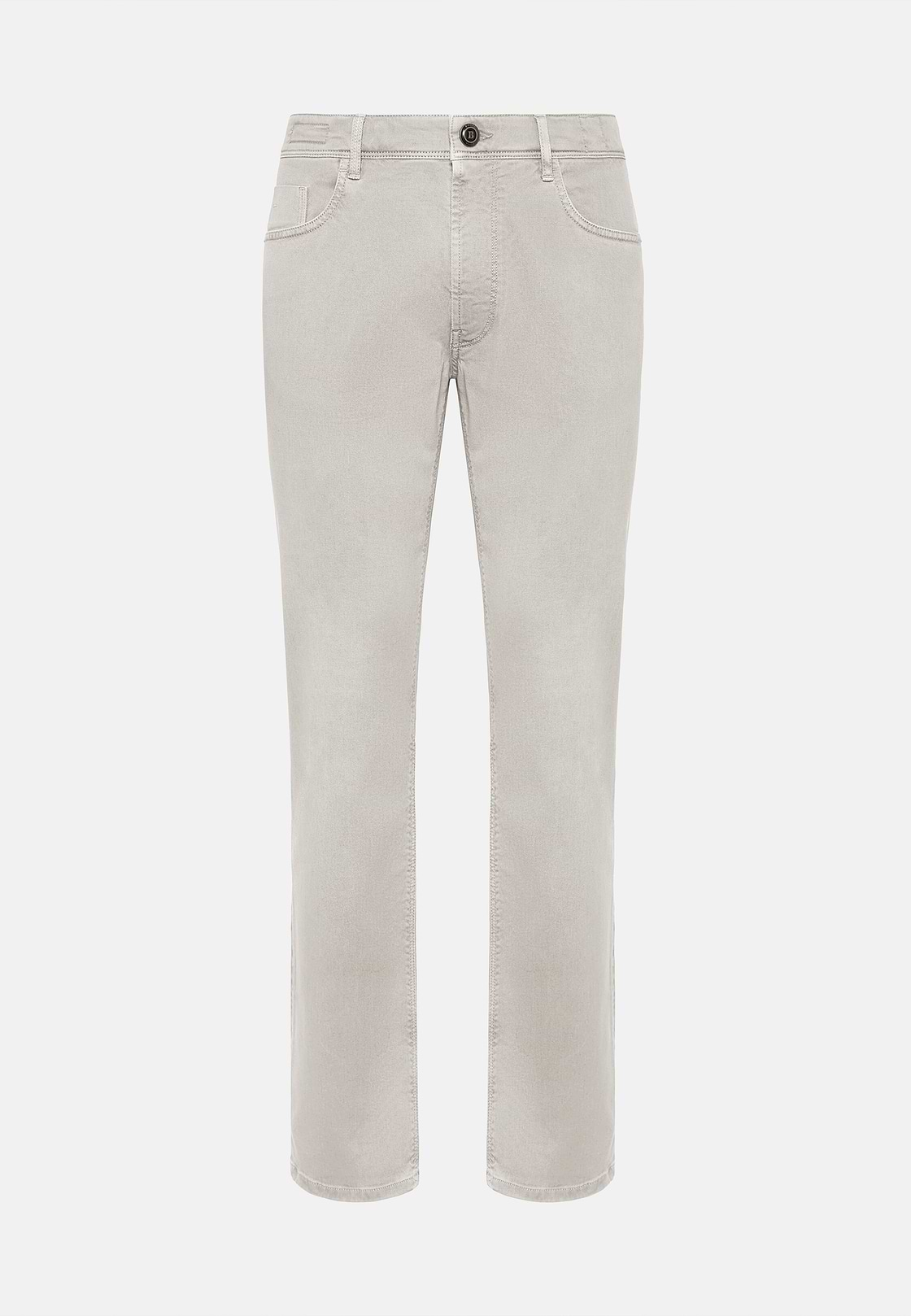 Stretch Cotton/Tencel Jeans, Light grey, hi-res