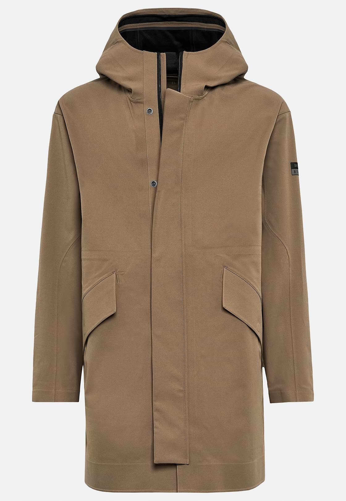 Újrahasznosított technikai anyagból készült B Tech parka, Taupe, hi-res