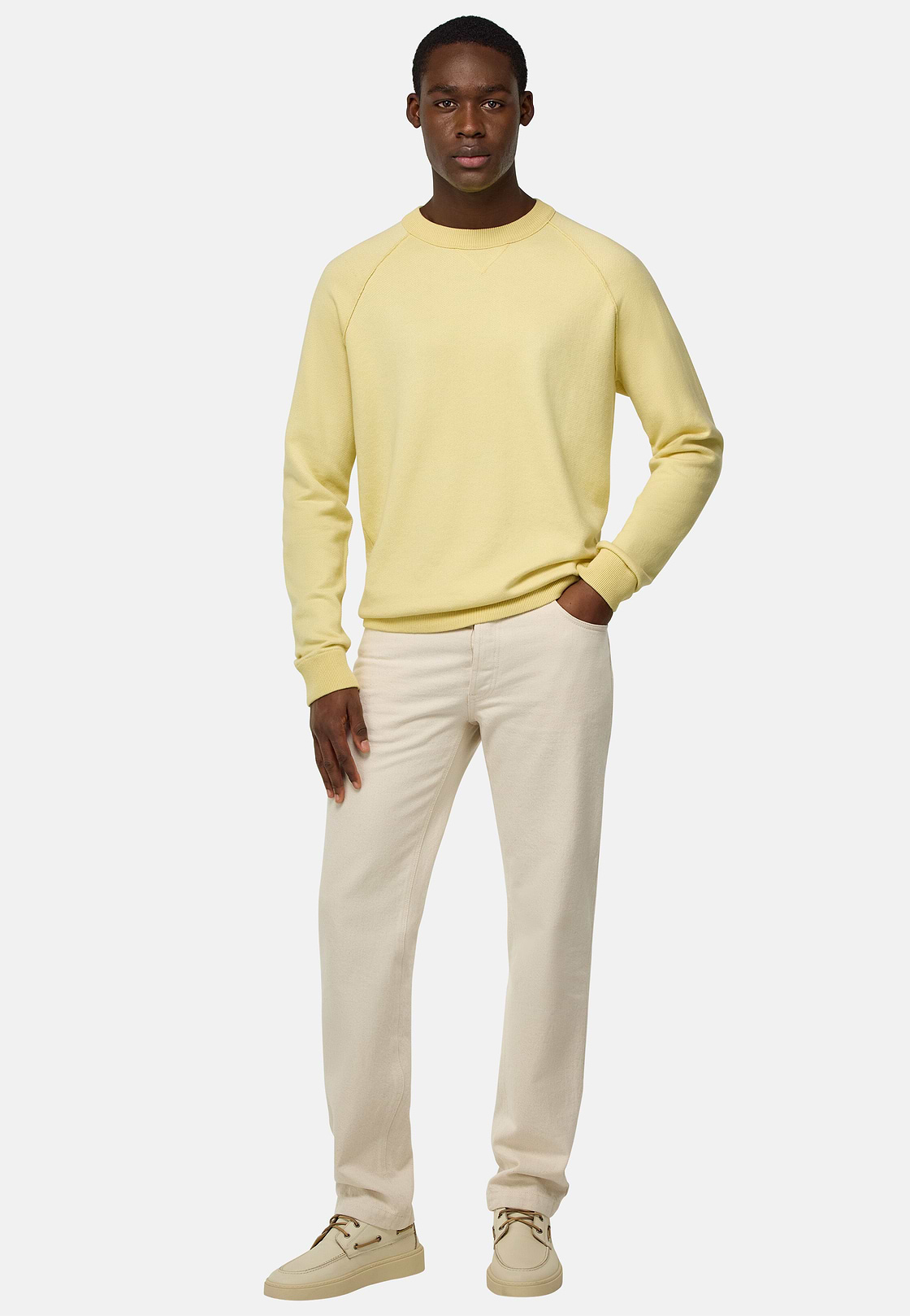Cream Denim Jeans, Cream, hi-res