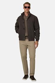 Jacket in Wool Blend, Taupe, thumb, 2