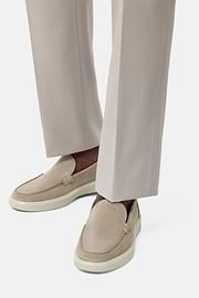 Stratus Loafers in Suede Leather, Sand, hi-res
