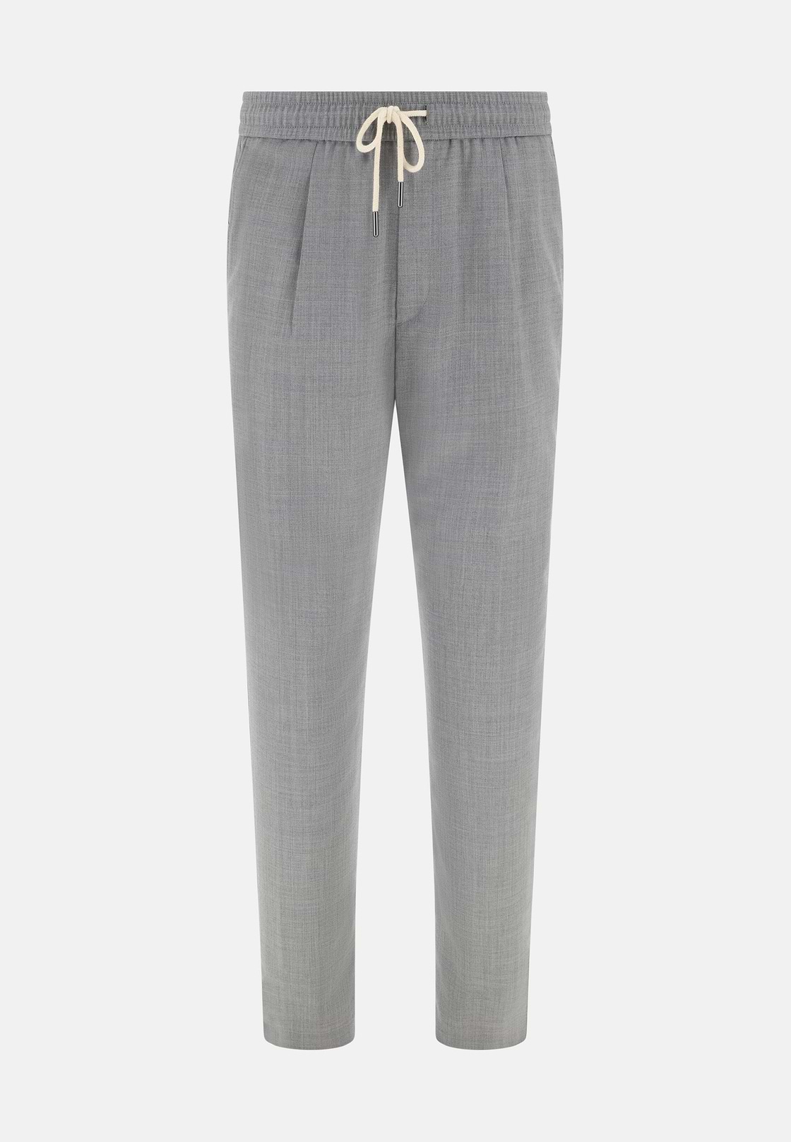 Hose Aus Wolle Mit Kordelzug, Light grey, hi-res, 5