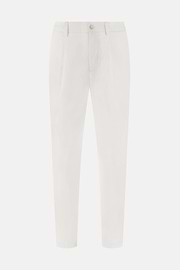 Pantalon En Coton, Crème, thumb, 5