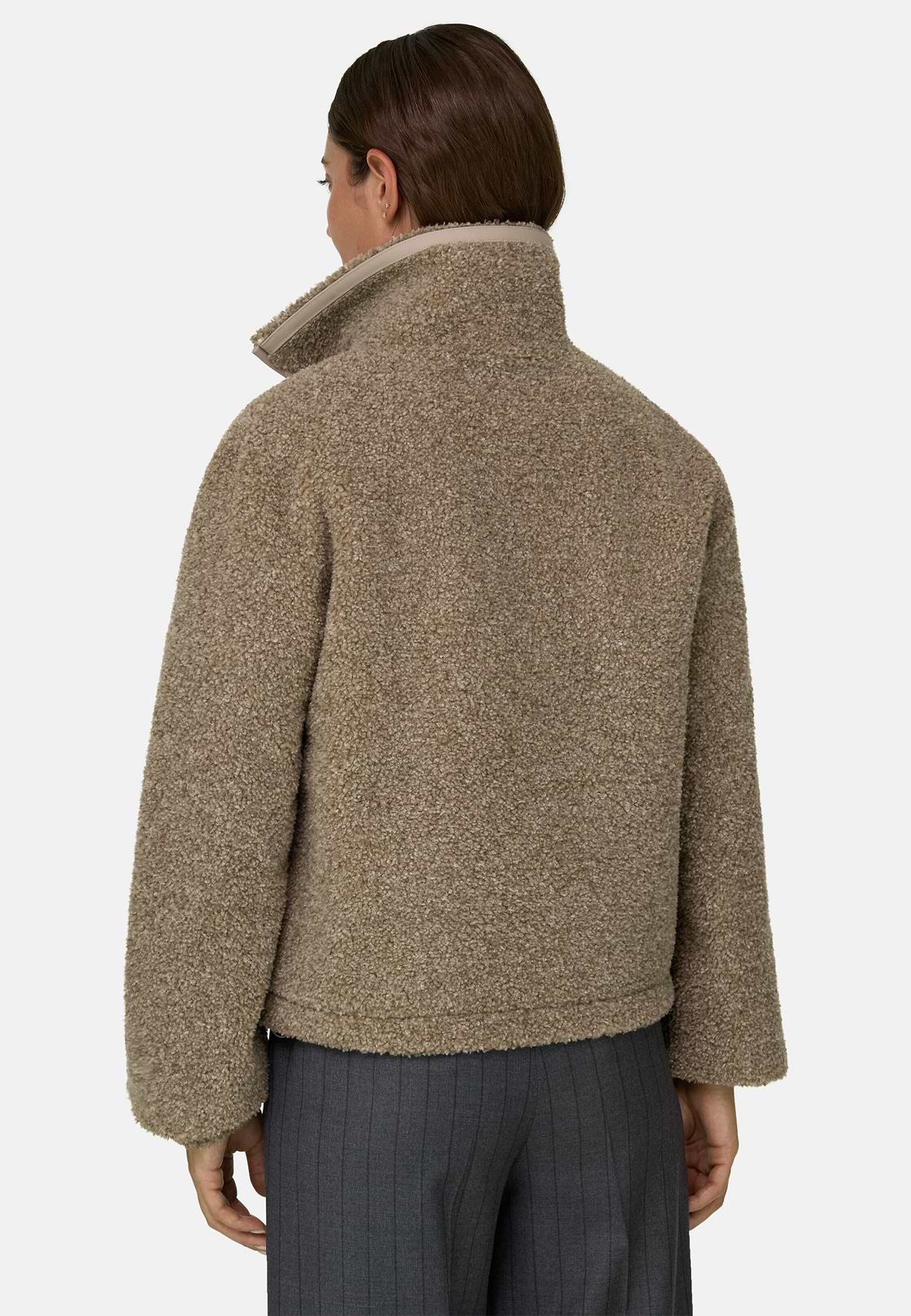 Teddy Bomber Full-Zip, Beige, hi-res, 4