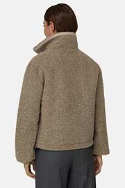 Teddy Bomber Full-Zip, Beige, thumb, 4