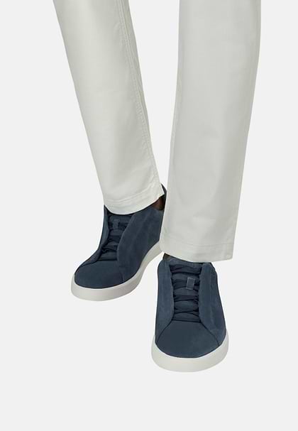Sneakers Essence Aus Wildleder, Air-blau, hi-res