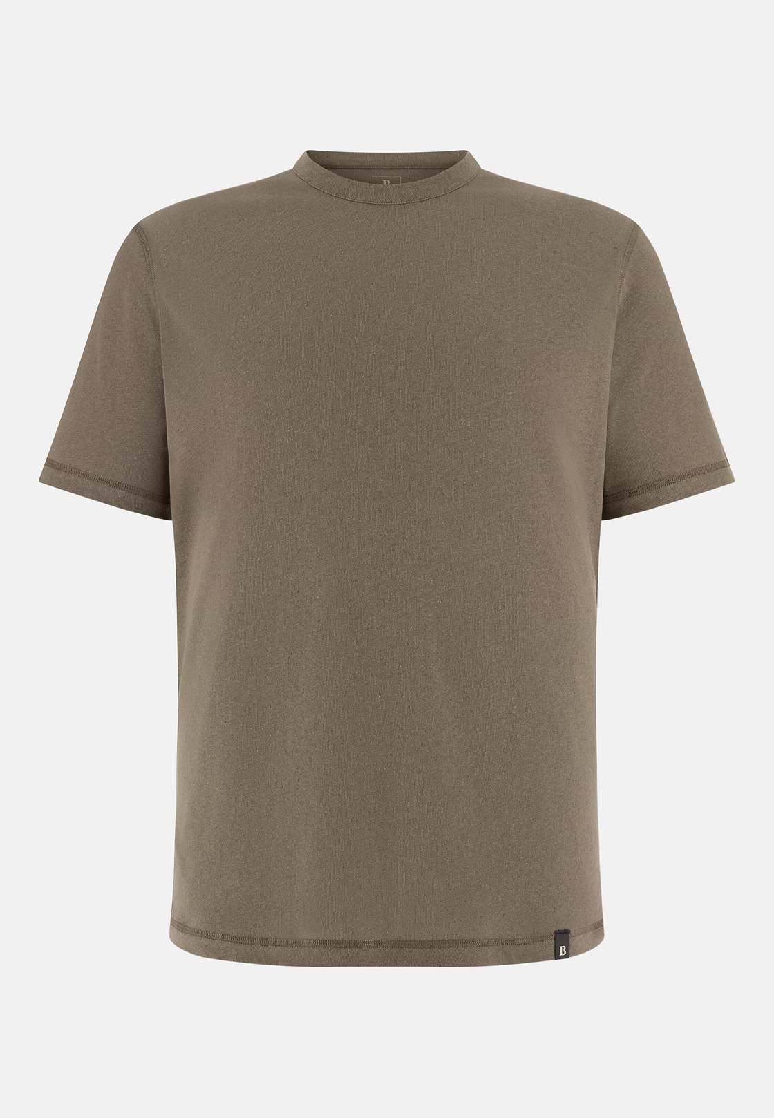 Camiseta De Algodón Lino, Taupe, hi-res, 5