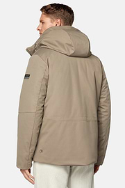 Block-Anorak Aus Technischem Wattiertem Gewebe, Taupe, hi-res