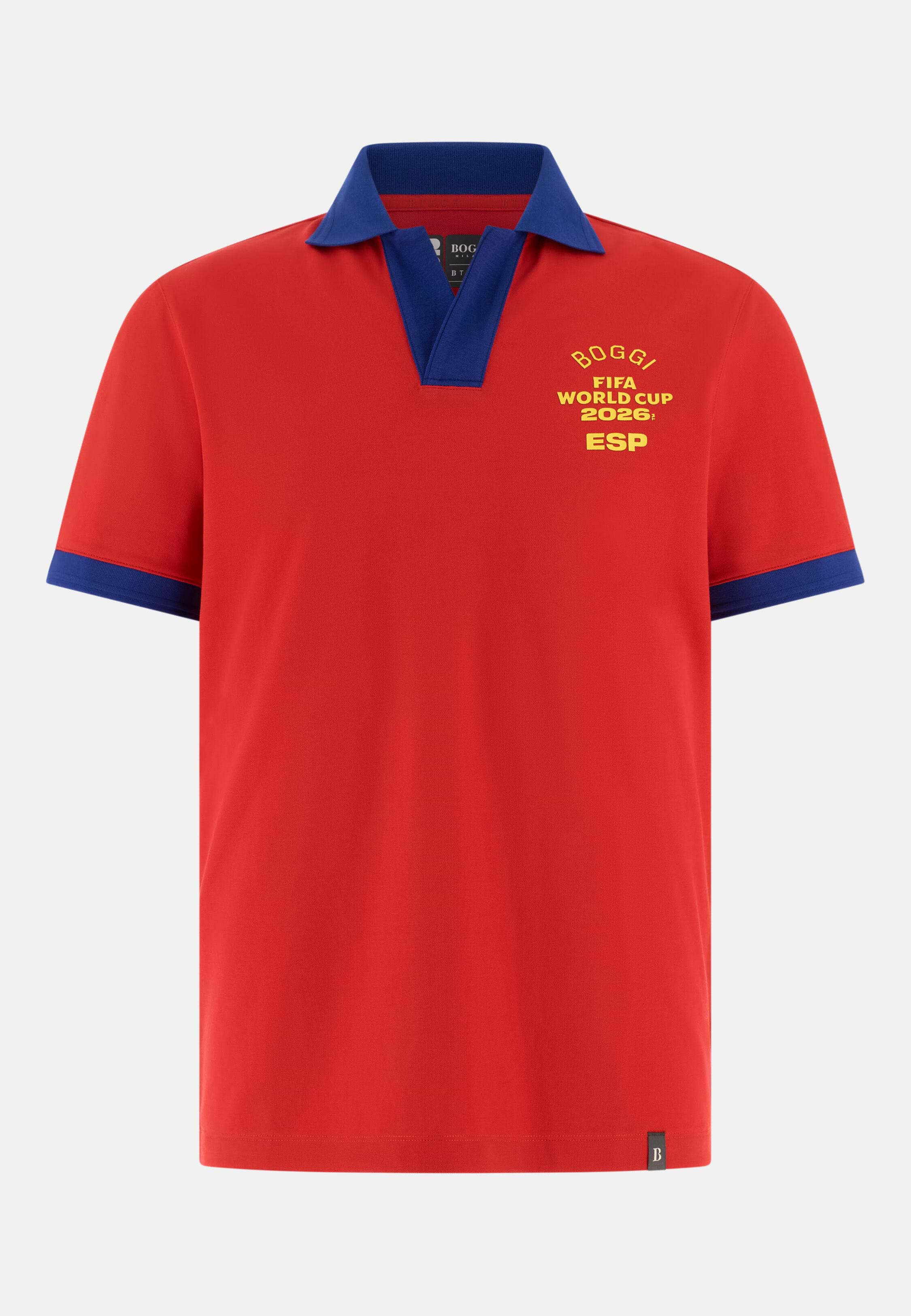 FIFA World Cup 2026 Winner Nations Polo In Cool Jade Piqué, Red