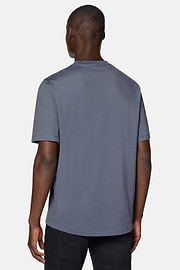 High-Performance Piqué Polo T-Shirt, Indigo, hi-res