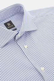 Camicia A Righe In Cotone Regular Fit, Blu, thumb, 5