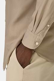 Regular Fit Tencel Linen Shirt, Sand, hi-res