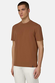 T-Shirt aus elastischer Supima-Baumwolle, RUST, thumb, 1