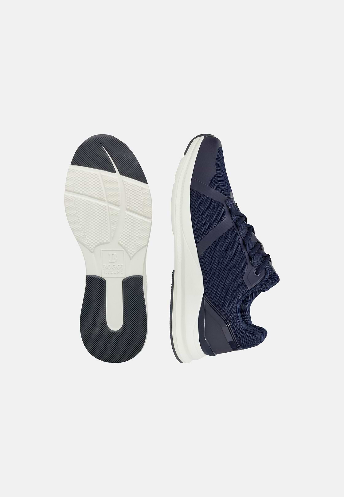 Technical Fabric Trainers, Navy blue, hi-res