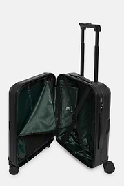 Black Polycarbonate Cage Trolley Suitcase, Black, hi-res