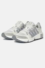 Technical Fabric and Leather Trainers, Grey, hi-res