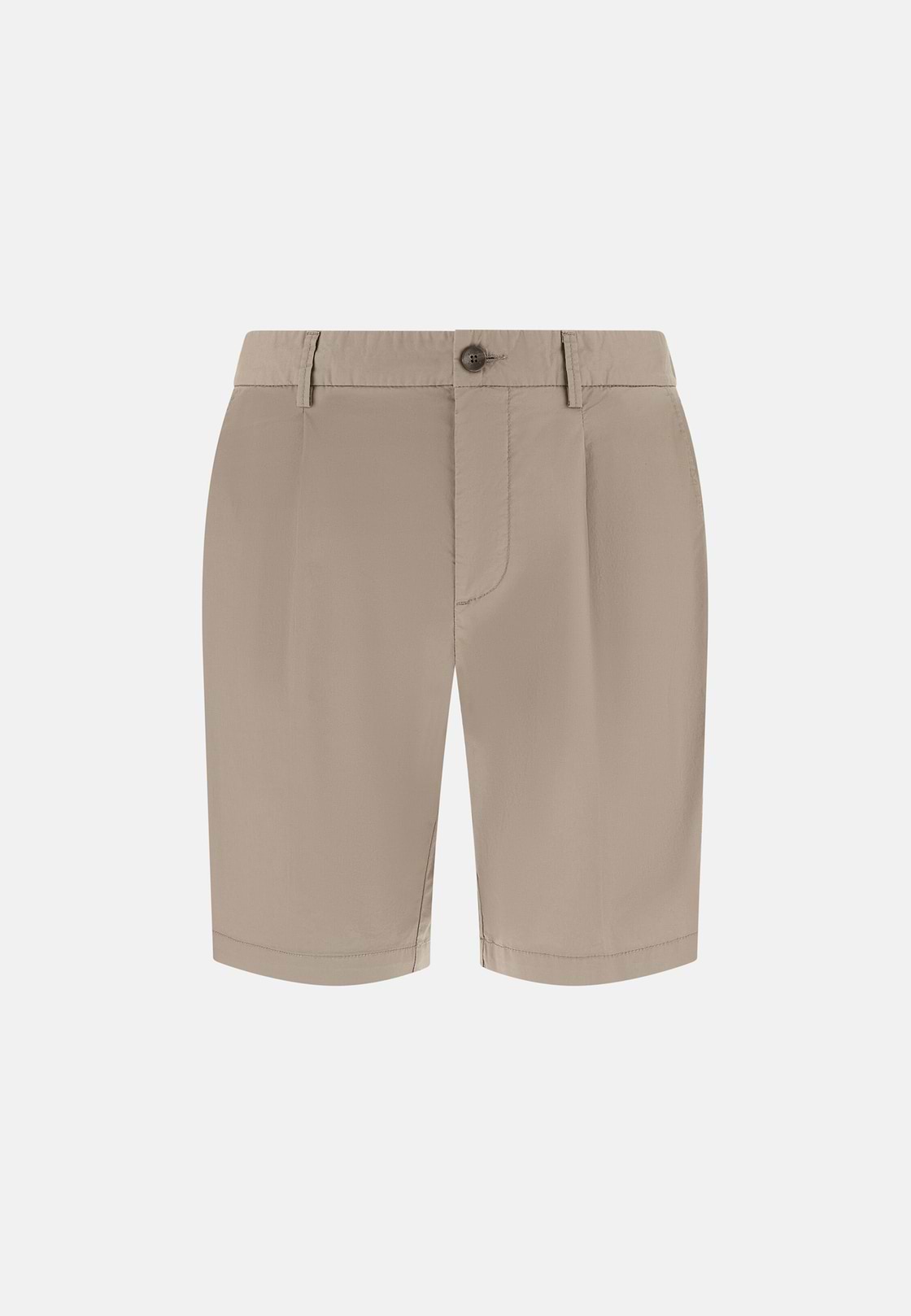 Bermuda In Cotone Con Coulisse, Taupe, hi-res, 5
