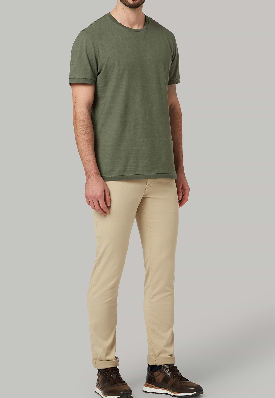 Linen cotton jersey t-shirt, , hi-res, 2