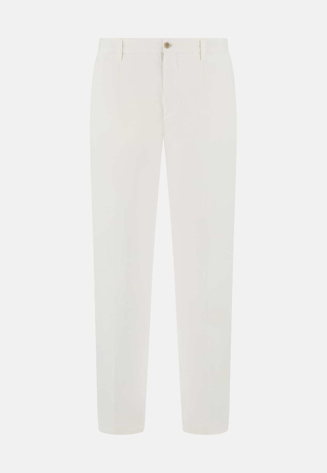 Pantalón De Algodón Lino, Blanco, hi-res, 1