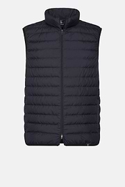 Goose Down Recycled Fabric Waistcoat, Navy blue, hi-res