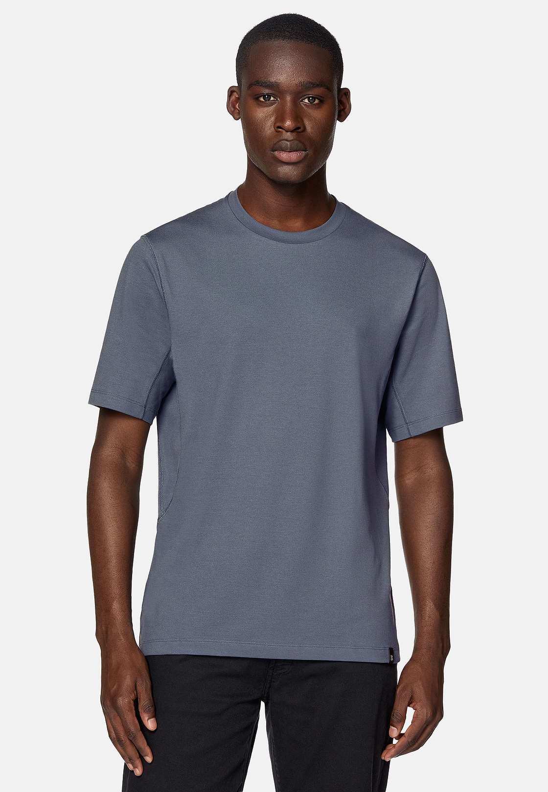 High-Performance Piqué Polo T-Shirt, Indigo, hi-res