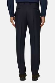 Broek van Wolflanel, Navy blue, thumb, 5