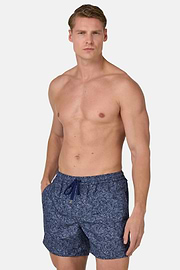 Maillot De Bain Imprimé Motif Fantaisie, bleu marine, hi-res