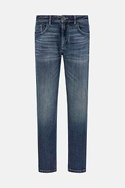 Dark Blue Stretch Denim Jeans, Dark Blue, hi-res