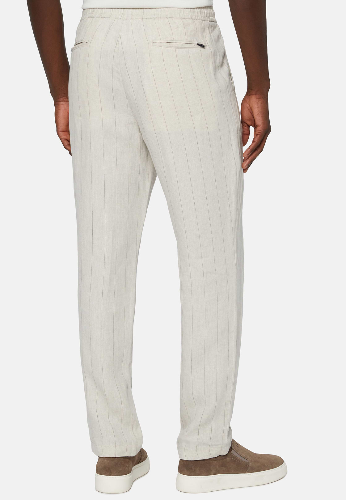 City Linen Trousers, Beige, hi-res